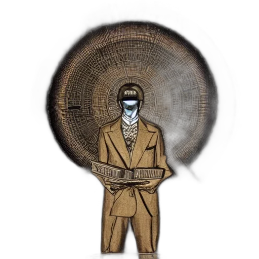 jacket, mask, staff, hair, concept art, comic book art, cartoon, pixel art transparent PNG cut-out
