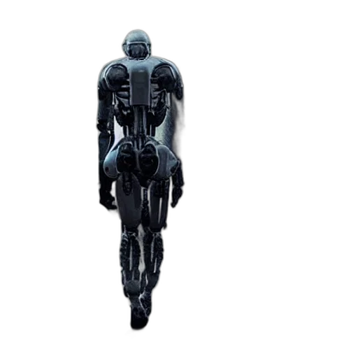 robot, creature, jacket, weapon transparent PNG cut-out
