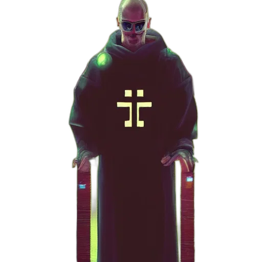 staff, sword, jacket, robot transparent PNG cut-out