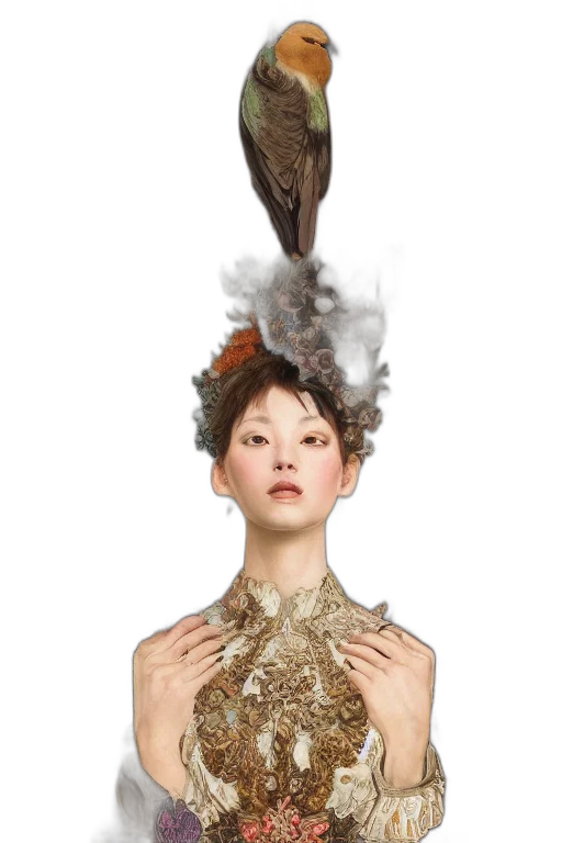 crown, hat, dress, hair transparent PNG cut-out