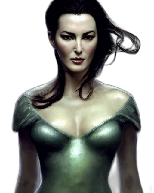 jewelry, dress, face, fantasy art, comic book art, concept art, photorealistic, underwater transparent PNG cut-out