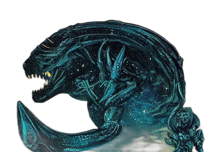 dragon, creature, animal, staff, concept art, fantasy art, comic book art, watercolor transparent PNG cut-out