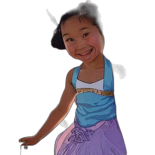 dress, face, photorealistic, cartoon transparent PNG cut-out