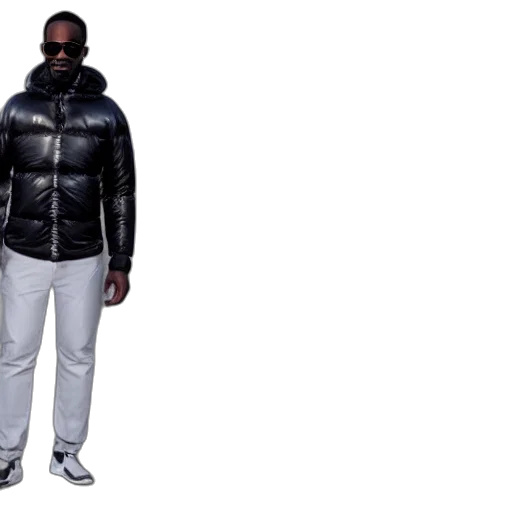 jacket, monochrome, dark, photo transparent PNG cut-out