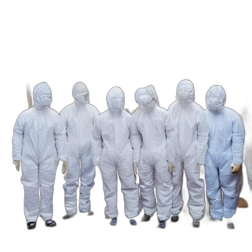 staff, jacket, mask, concept art, 3d render, wide, shot, photo transparent PNG cut-out