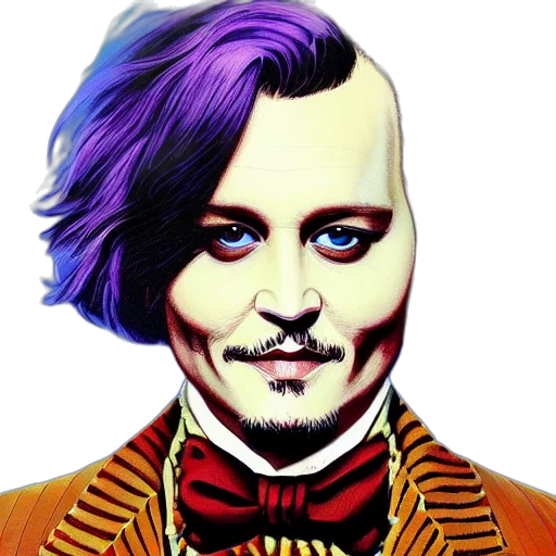 face, mask, cartoon, anime, comic book art, fantasy art, portrait, johnny transparent PNG cut-out
