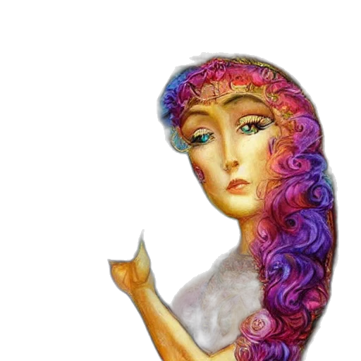crown, hair, jewelry, staff transparent PNG cut-out