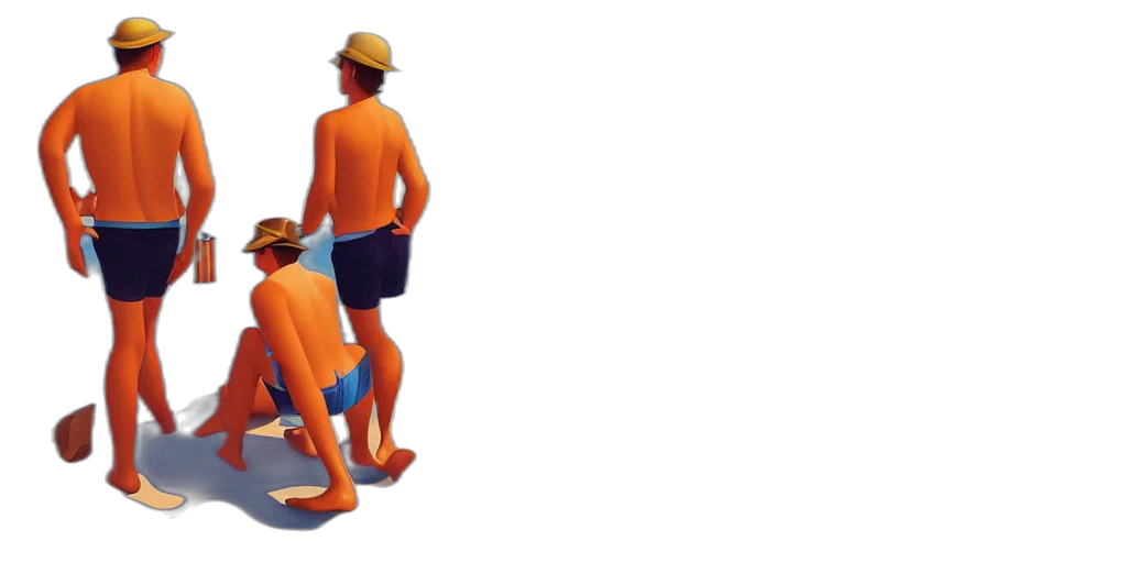 furniture, staff, hat, robot, 3d render, concept art, underwater, neon lights transparent PNG cut-out