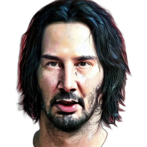 face, hair, animal, weapon transparent PNG cut-out