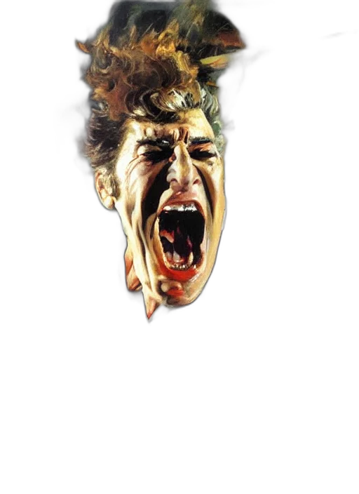 face, mask, hair, creature transparent PNG cut-out