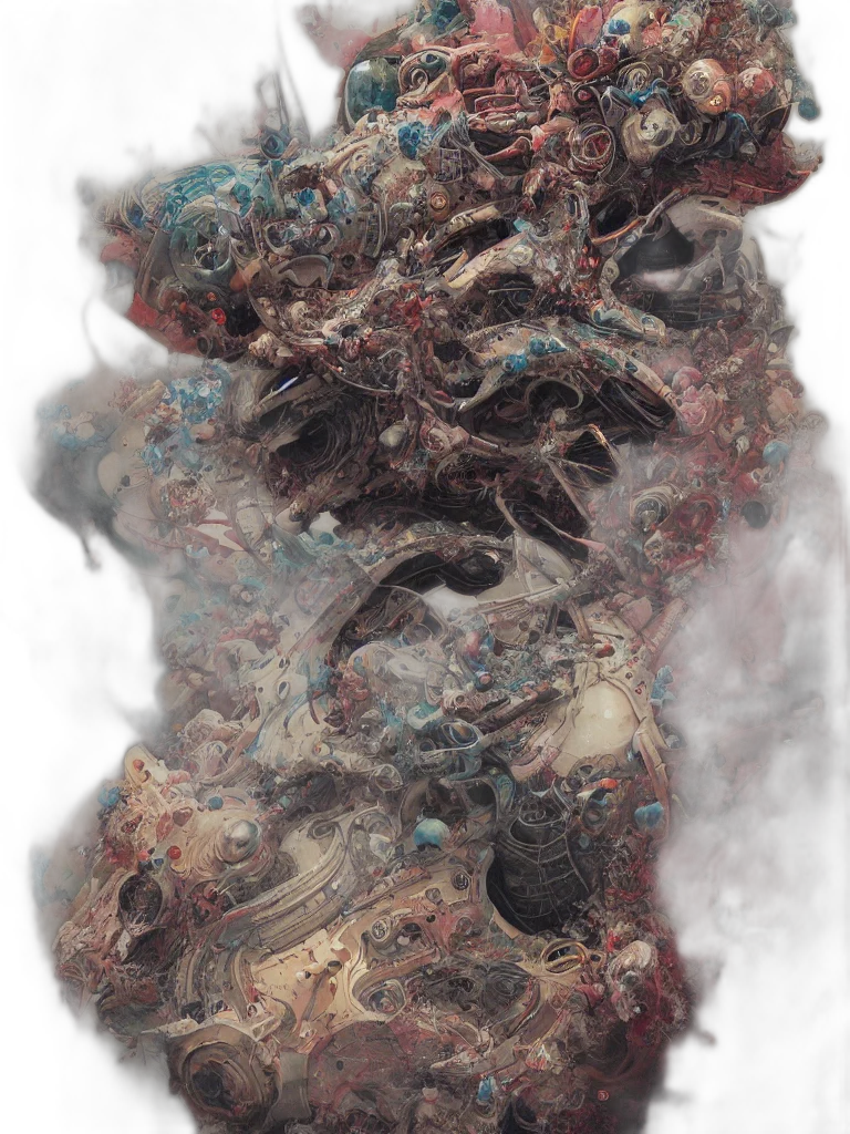 mask, hair, face, dragon transparent PNG cut-out