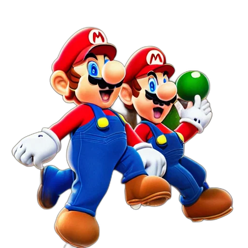 weapon, 3d render, concept art, pixel art, photorealistic, mario, brothers, gigachads transparent PNG cut-out