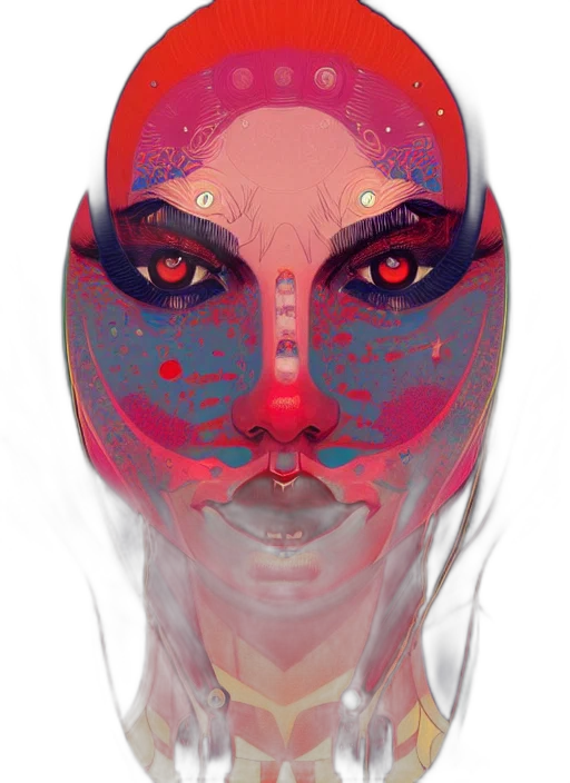 mask, face, creature, crown transparent PNG cut-out