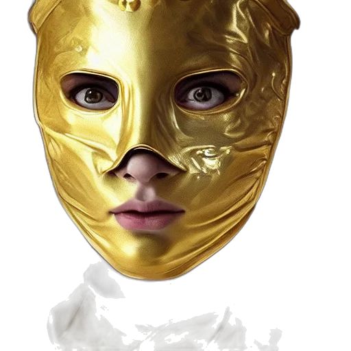 mask, face, crown, jewelry transparent PNG cut-out