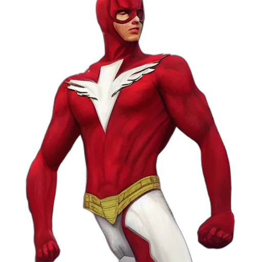 comic book art, concept art, 3d render, highly, realistic, digital, painting, superhero transparent PNG cut-out
