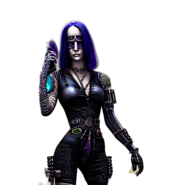 staff, weapon, robot, jewelry, cyberpunk, concept art, 3d render, comic book art transparent PNG cut-out