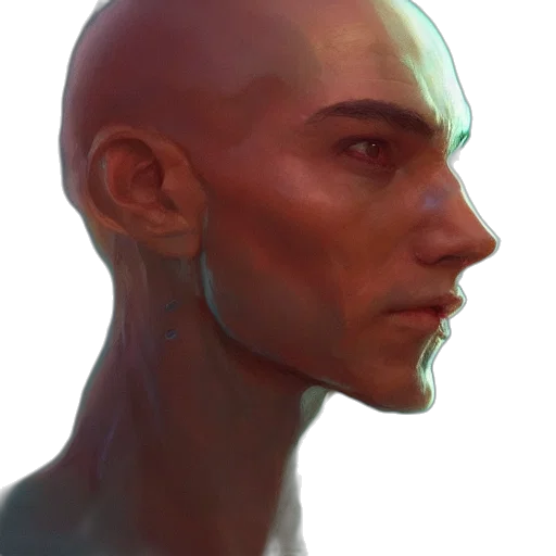 face, mask, robot, creature transparent PNG cut-out