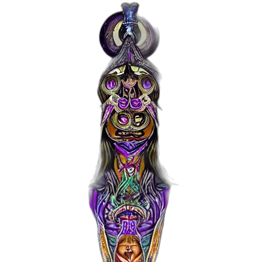 jewelry, crown, staff, mask, fantasy art, concept art, traditional, sacred transparent PNG cut-out