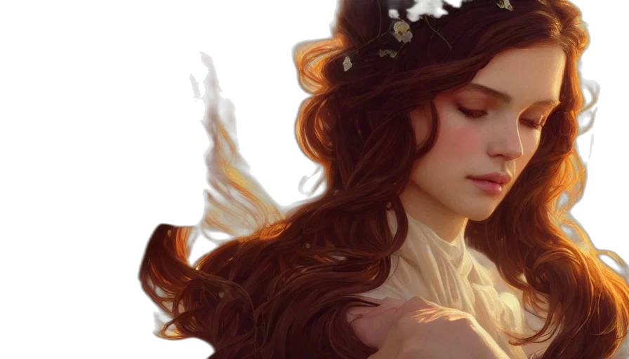 crown, fantasy art, photorealistic, oil painting transparent PNG cut-out