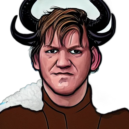 face, comic book art, concept art, cartoon, fantasy art, portrait, chef, gordon transparent PNG cut-out