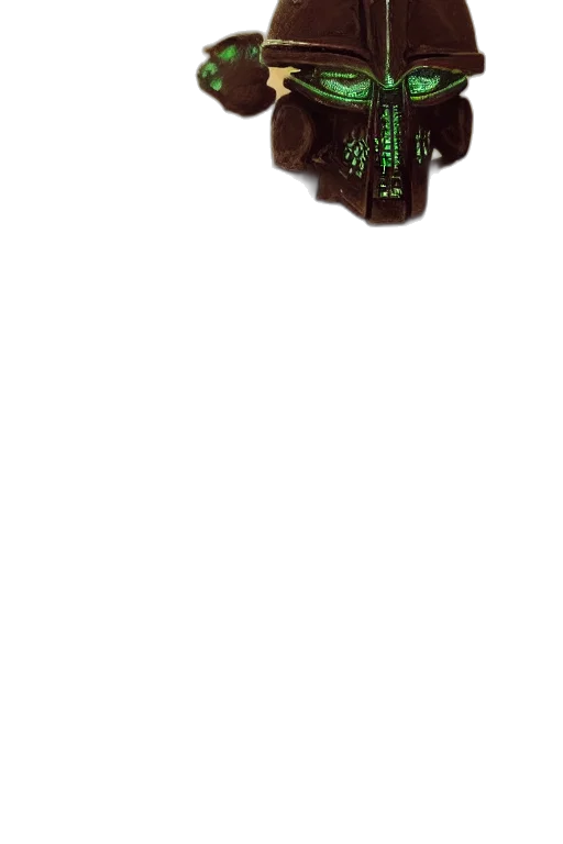 robot, jacket, staff, jewelry, pixel art, 3d render, cyberpunk, concept art transparent PNG cut-out