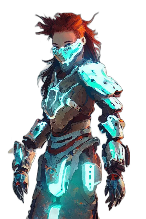 sword, robot, weapon, staff, concept art, fantasy art, cyberpunk, pixel art transparent PNG cut-out