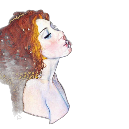 face, dress, crown, hair transparent PNG cut-out