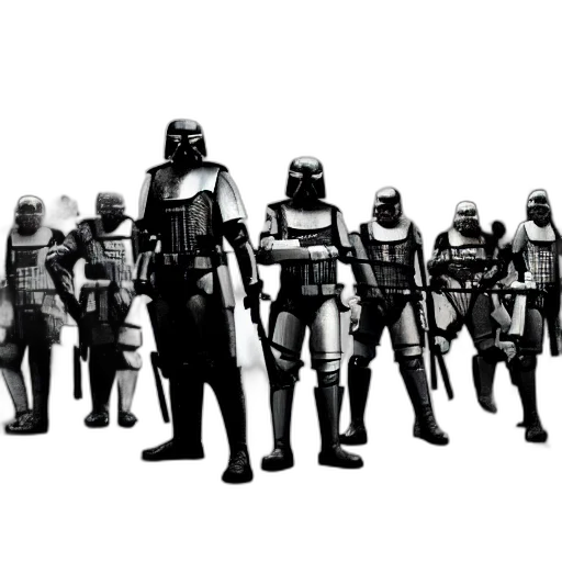 staff, concept art, comic book art, fantasy art, pixel art, outer space, monochrome, empire transparent PNG cut-out