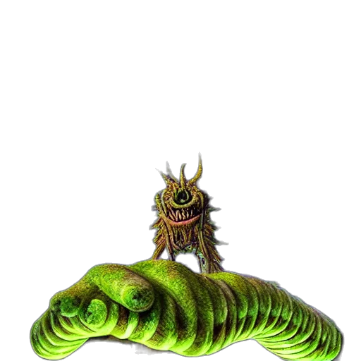 creature, animal, dragon, staff transparent PNG cut-out