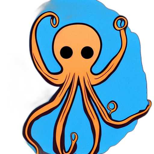 creature, staff, concept art, pixel art, 3d render, fantasy art, octopus, man transparent PNG cut-out