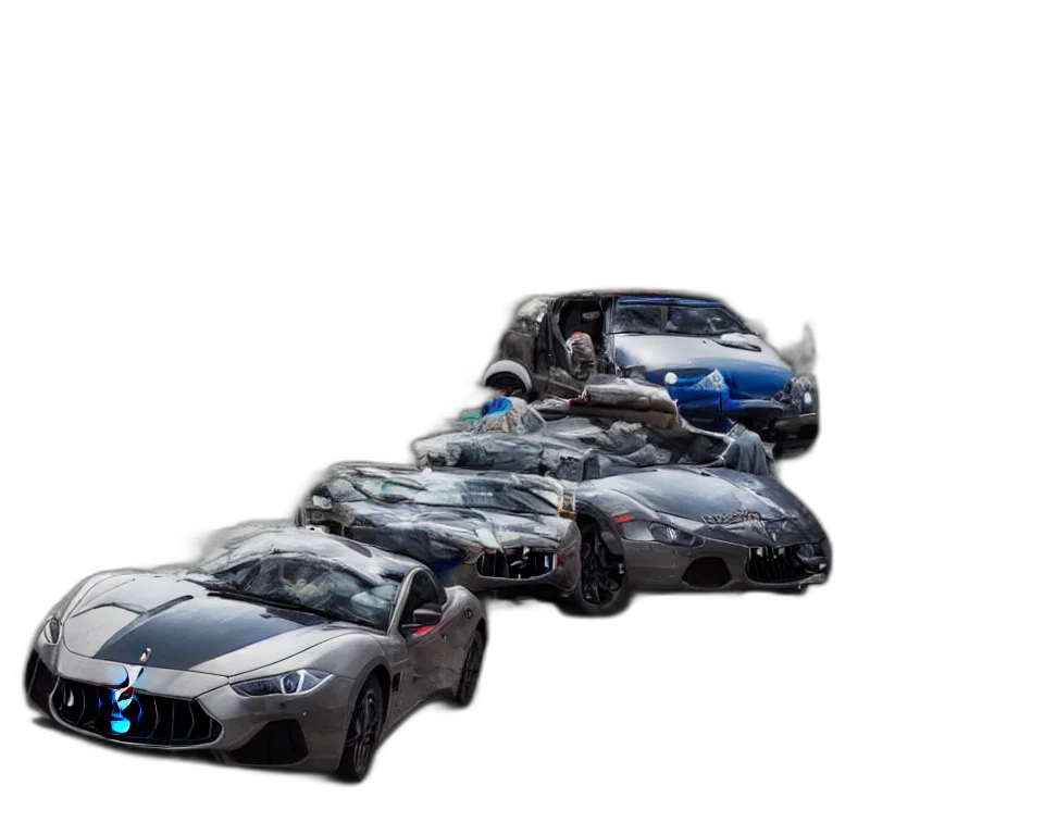 car, 3d render, concept art, photorealistic transparent PNG cut-out