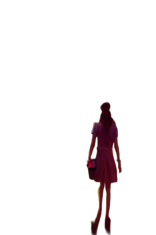 dress, robot, umbrella, staff, 3d render, concept art, pixel art, photorealistic transparent PNG cut-out