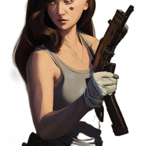 weapon, concept art, comic book art, pixel art transparent PNG cut-out
