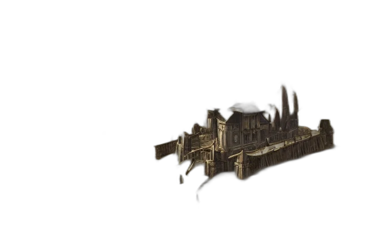 building, weapon, furniture, crown, concept art, 3d render, pixel art, fantasy art transparent PNG cut-out