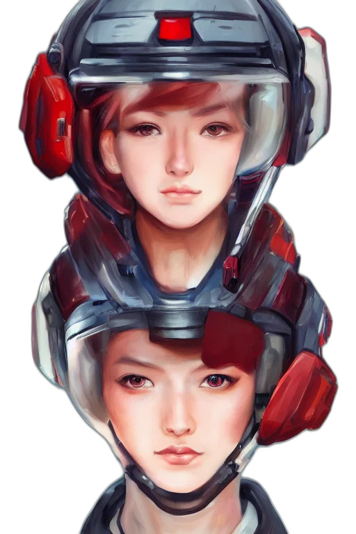 robot, face, mask, concept art transparent PNG cut-out