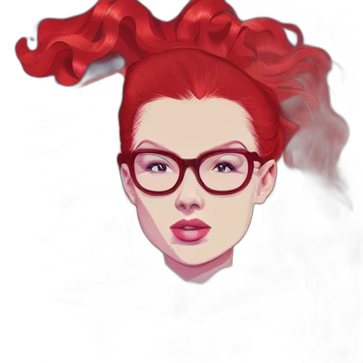 hair, face, crown, cartoon, pixel art, photorealistic, concept art, fire transparent PNG cut-out