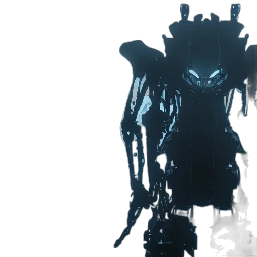 robot, creature, weapon, concept art, 3d render, cyberpunk, horrifying, tsutomu transparent PNG cut-out