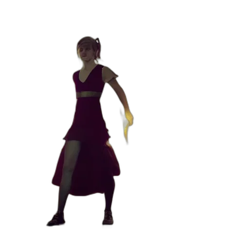 dress, staff, concept art, 3d render, pixel art, fantasy art, outer space, dark transparent PNG cut-out
