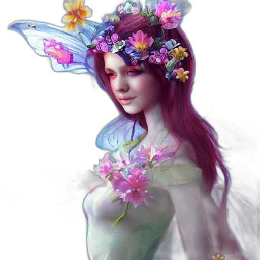 crown, dress, mask, flower, fantasy art, photorealistic, concept art, oil painting transparent PNG cut-out