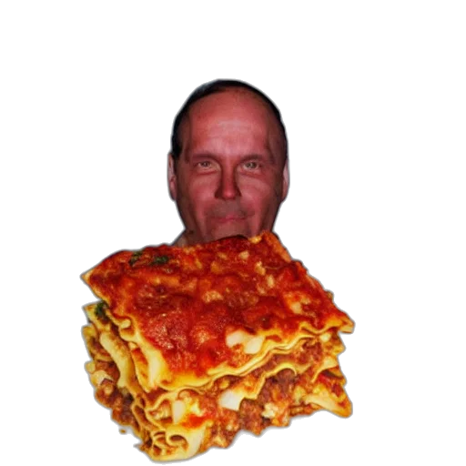 food, animal, face, crown, man, lasagna, brains transparent PNG cut-out