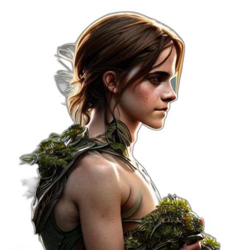 face, concept art, fantasy art, photorealistic transparent PNG cut-out