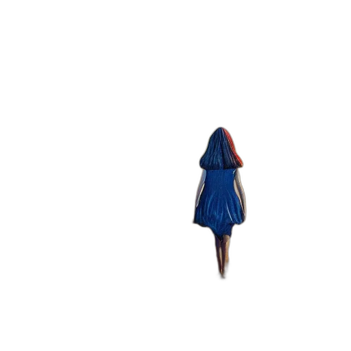 dress, umbrella, jacket, hair transparent PNG cut-out