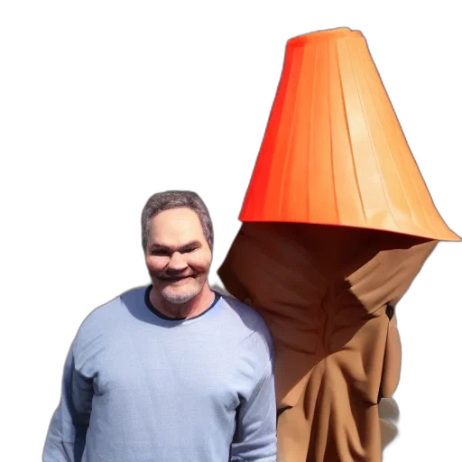 hat, umbrella, creature, staff transparent PNG cut-out
