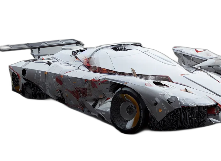 car, concept art, 3d render, photorealistic transparent PNG cut-out
