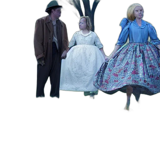 dress, hat, 3d render, concept art, snow, city street, forest, underwater transparent PNG cut-out