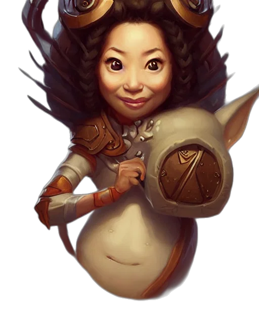 staff, face, fantasy art, concept art, photorealistic, comic book art, cute, little transparent PNG cut-out