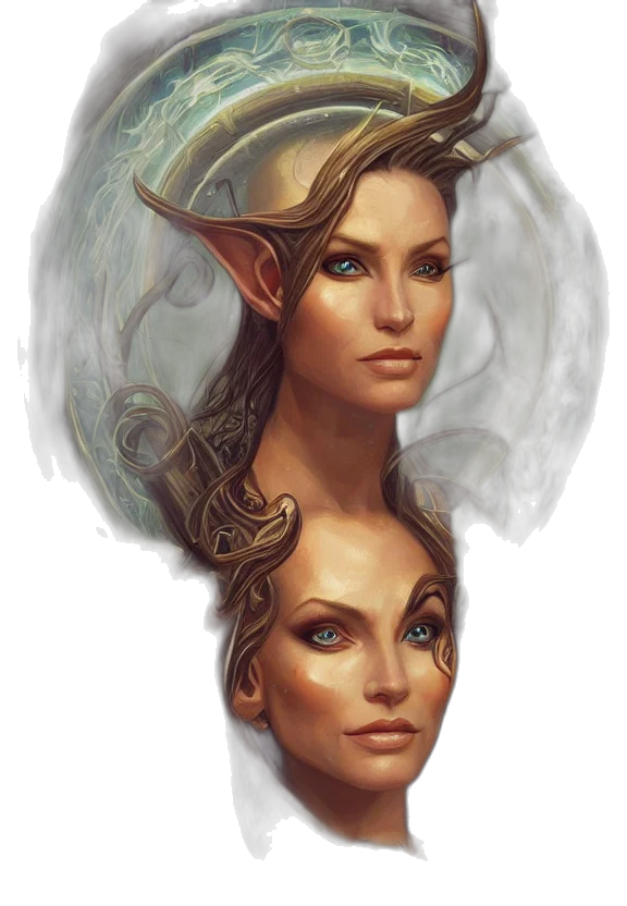face, crown, fantasy art, concept art transparent PNG cut-out