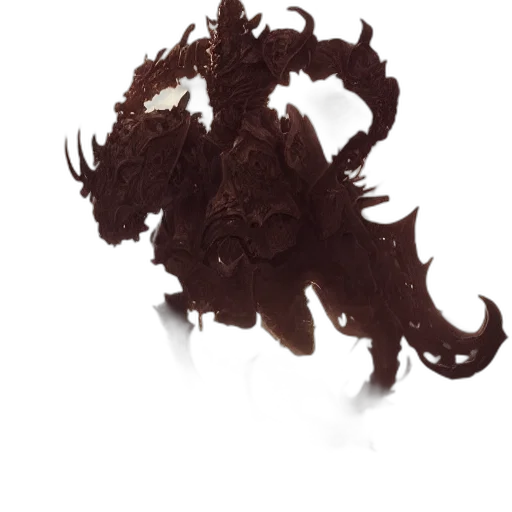 dragon, creature, mask, staff transparent PNG cut-out