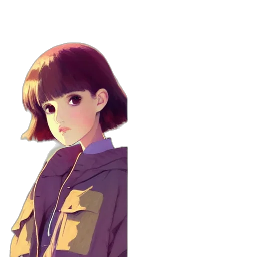 jacket, face, staff, creature transparent PNG cut-out