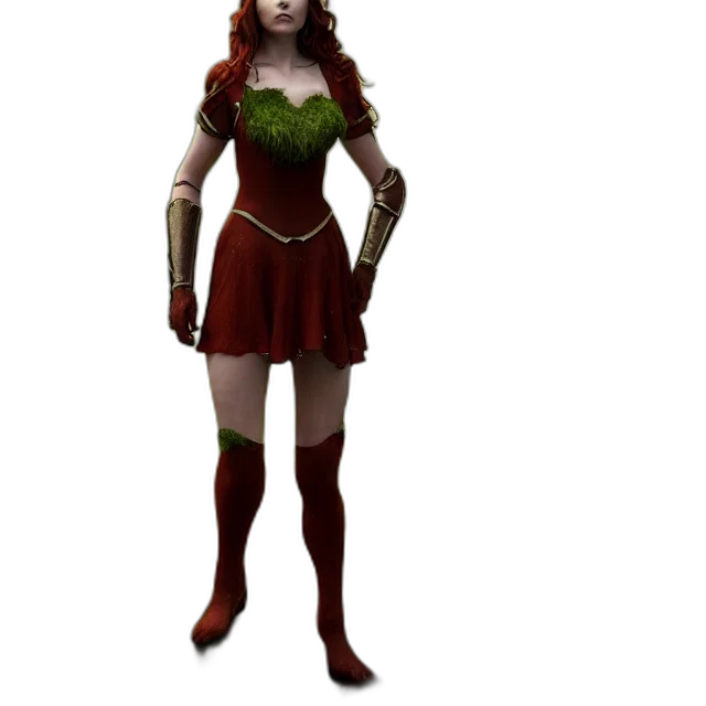 staff, dress, concept art, fantasy art, 3d render, pixel art, earth tones, green transparent PNG cut-out